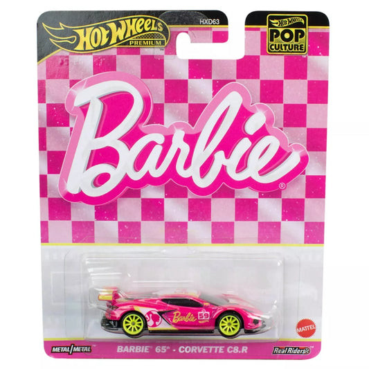 Hot Wheels Pop Culture BARBIE 65th Corvette C8.R Premium Car 2024 - IN STOCK!