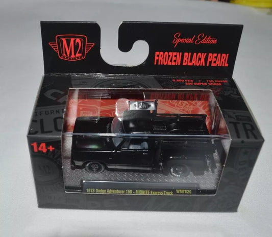 M2 MACHINES FROZEN BLACK PEARL - 1978 DODGE ADVENTURER 150 MIDNITE EXPRESS TRUCK