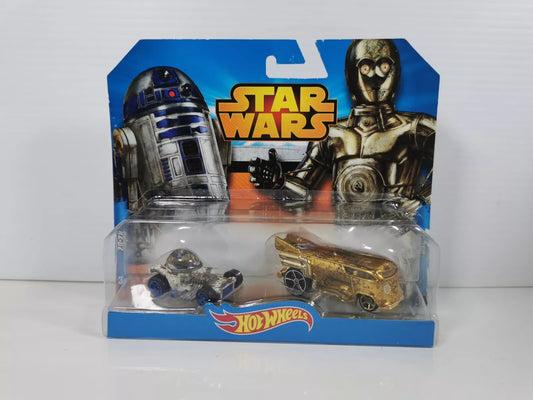 Star Wars R2-D2 & C-3PO Character Cars Weathered 2014 Hot Wheels