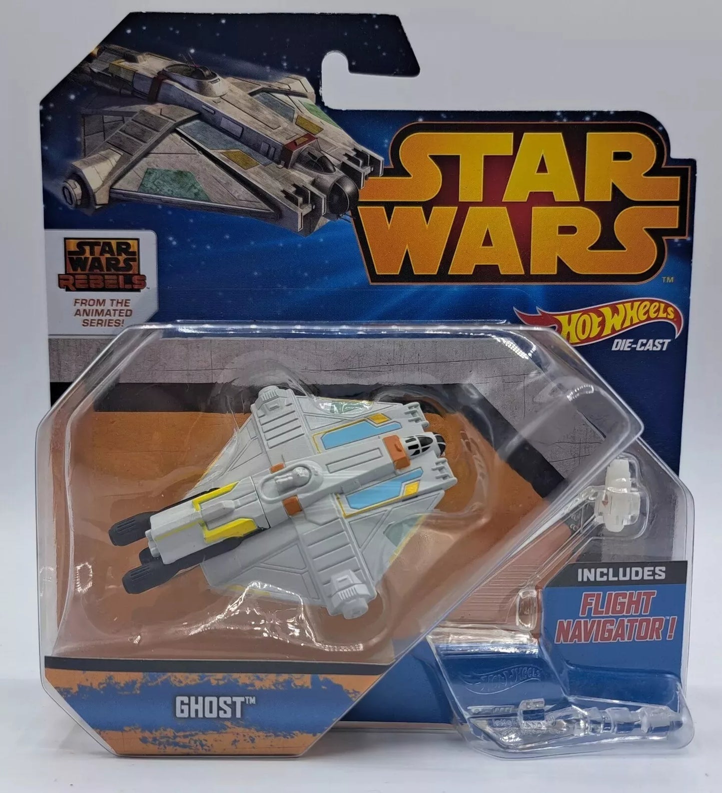 VTG Die-cast Rebels Ghost Star Wars Hot Wheels 2014 Mattel Starship Vehicle Toy