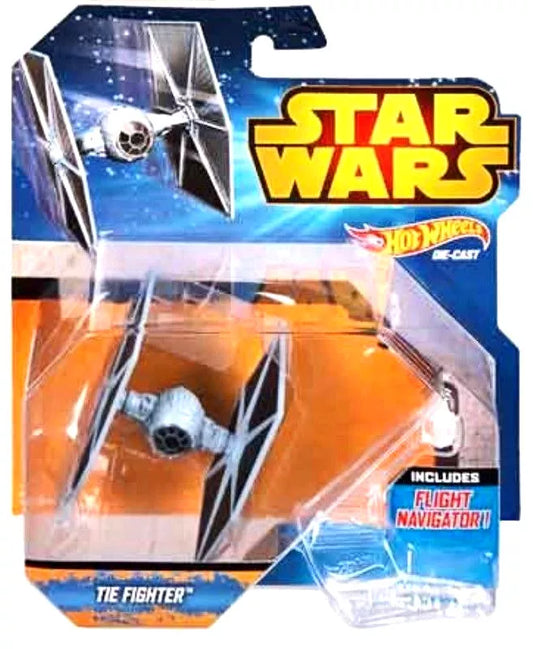 NEW Hot Wheels Star Wars Starship Tie Fighter Die Cast Vehicle Stand Navigator