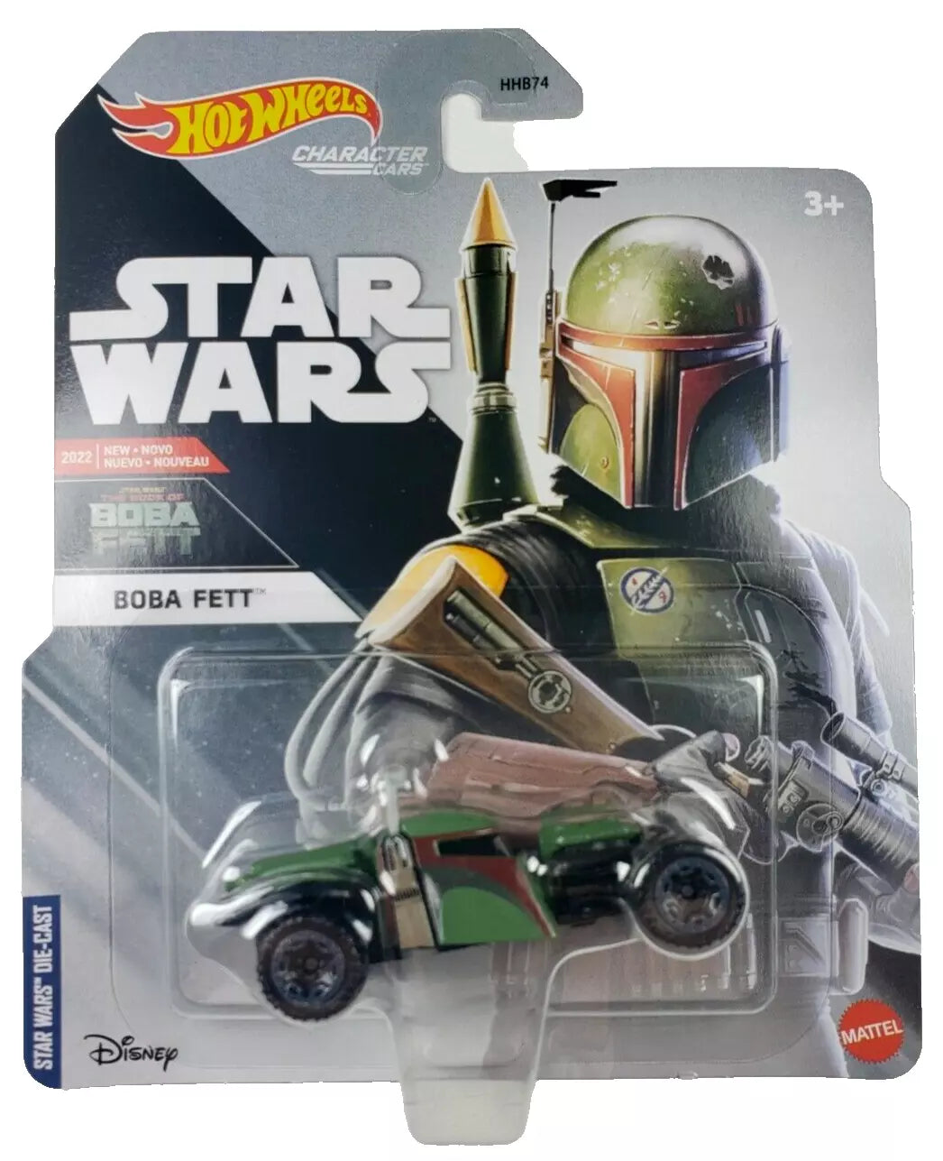 Hot Wheels Star Wars Character Car Disney New Release Boba Fett Die Cast