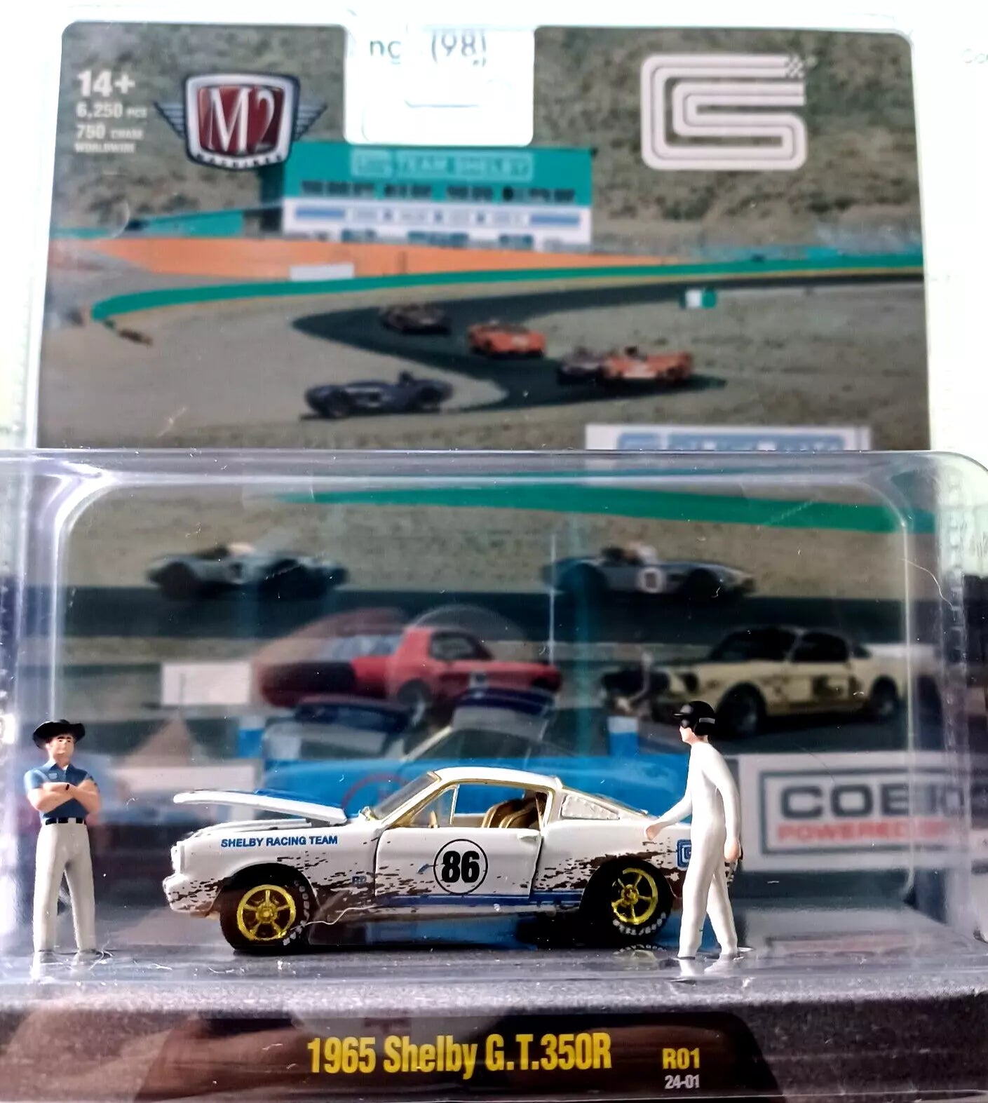 M2 Machines 1965 Shelby Mustang G.T.350R Diorama CHASE First Edition R01 24-01