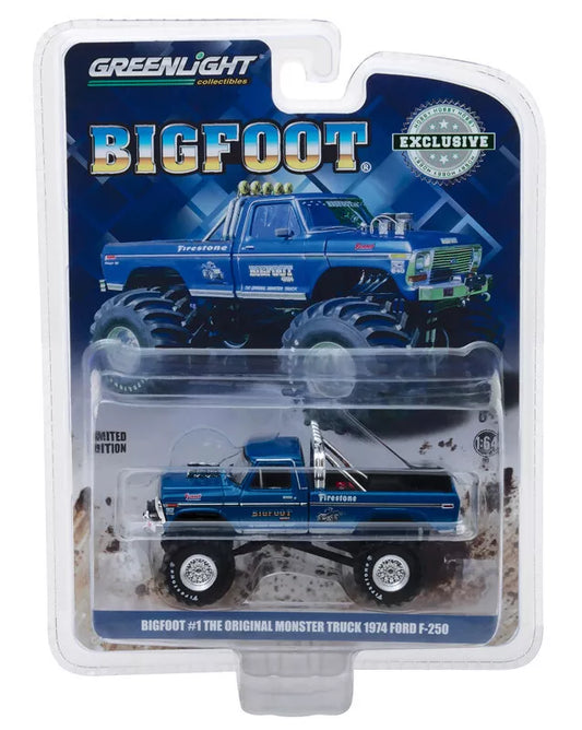 Bigfoot #1 The Original Monster Truck - 1974 Ford F-250 Greenlight Hobby 1:64