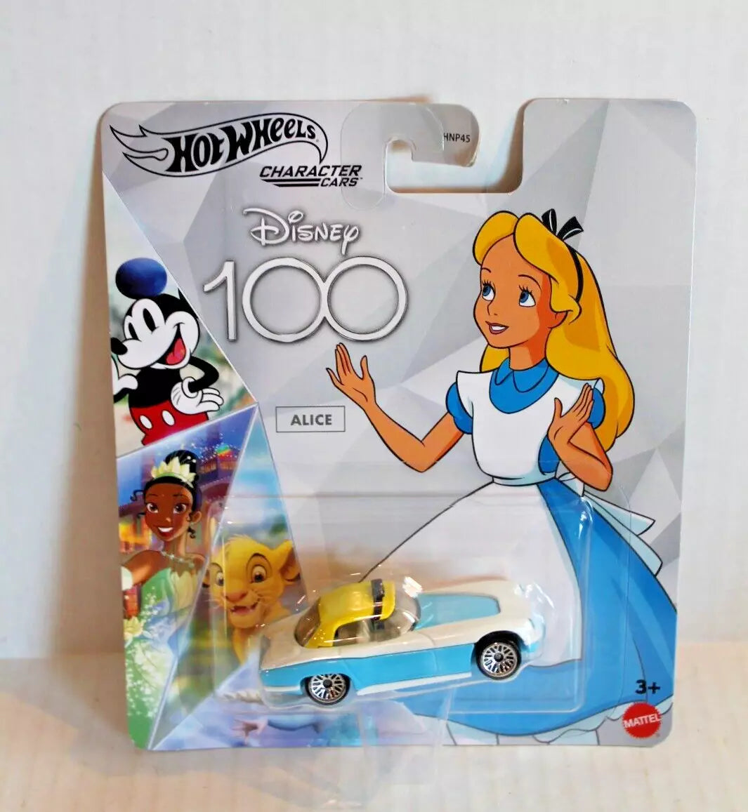 Hot Wheels Character Cars Disney Toys Die-Cast Vehicle - ALICE 100 Years