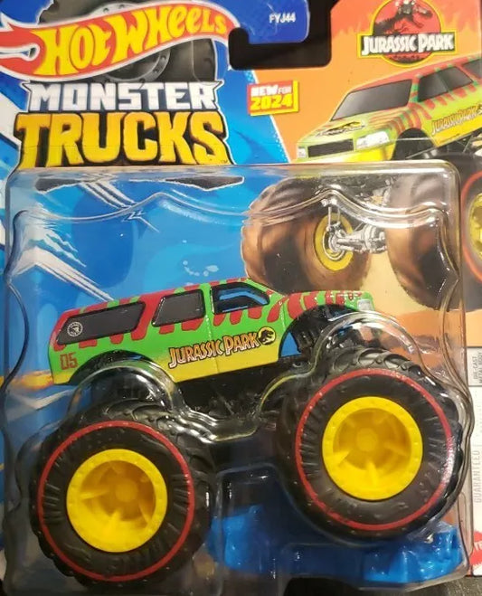 Hot Wheels Monster Truck 1:64 Vehicle - (FYJ44) Treasure Hunt- Jurassic Park