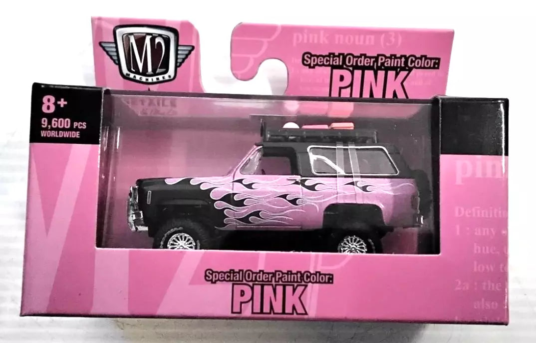 M2 MACHINES SPECIAL ORDER PAINT COLOR PINK 1973 CHEVROLET BLAZER