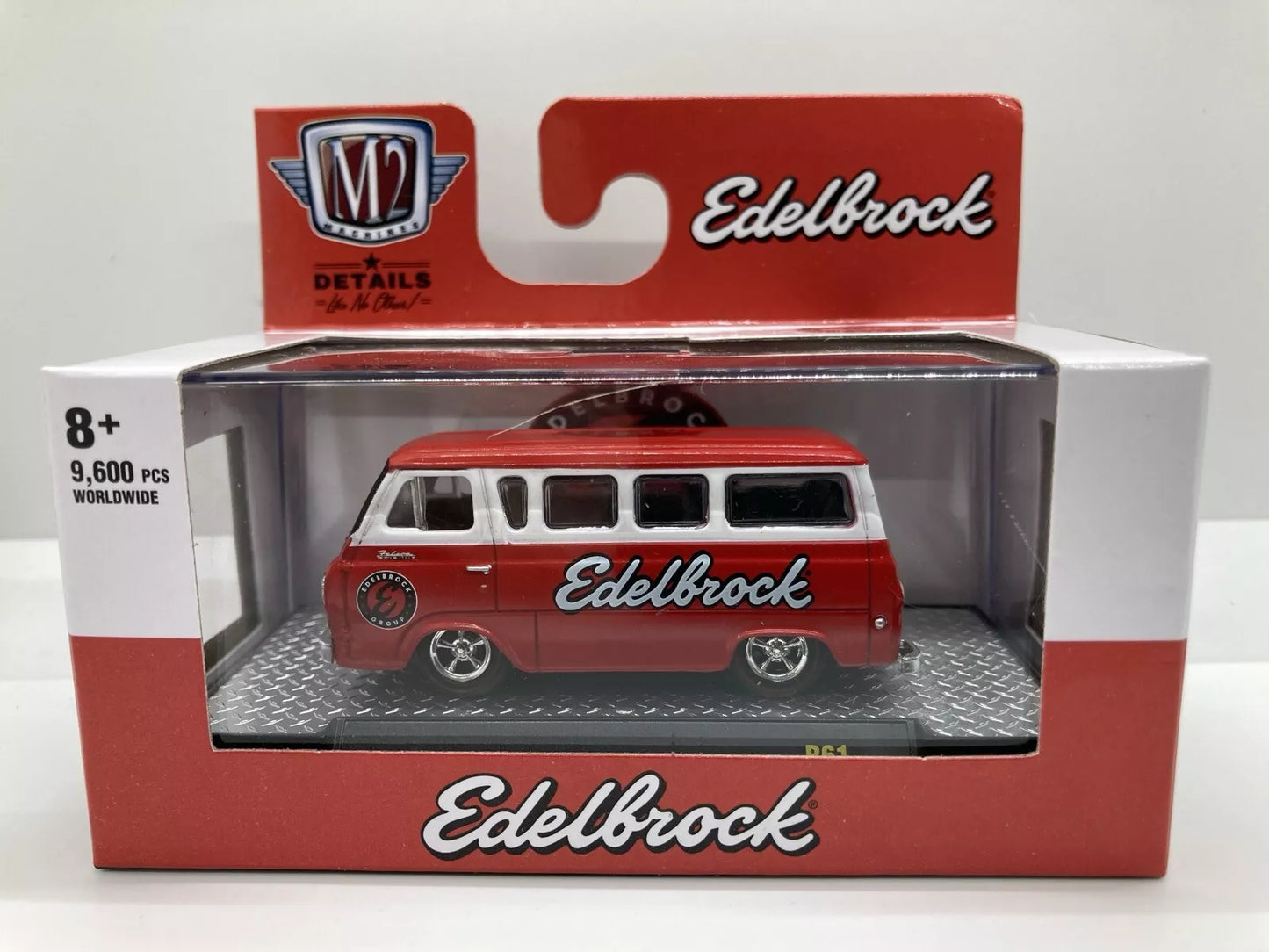 M2 Machines R612150 1;64 scale 1965 Ford Falcon Club Wagon red/white Edelbrock