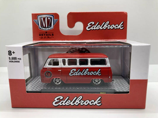 M2 Machines R612150 1;64 scale 1965 Ford Falcon Club Wagon red/white Edelbrock