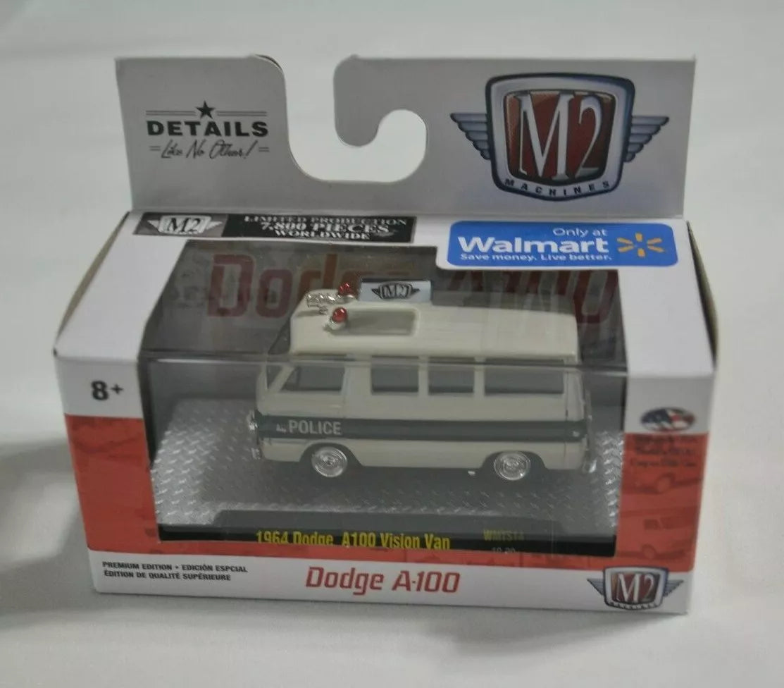 M2 MACHINES PREMIUM EDITION DODGE A-100 - 1964 DODGE A100 VISION VAN POLICE