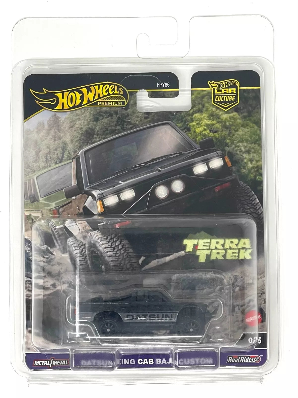 HOT WHEELS "DATSUN KING CAB BAJA CUSTOM" BLACK CHASE!