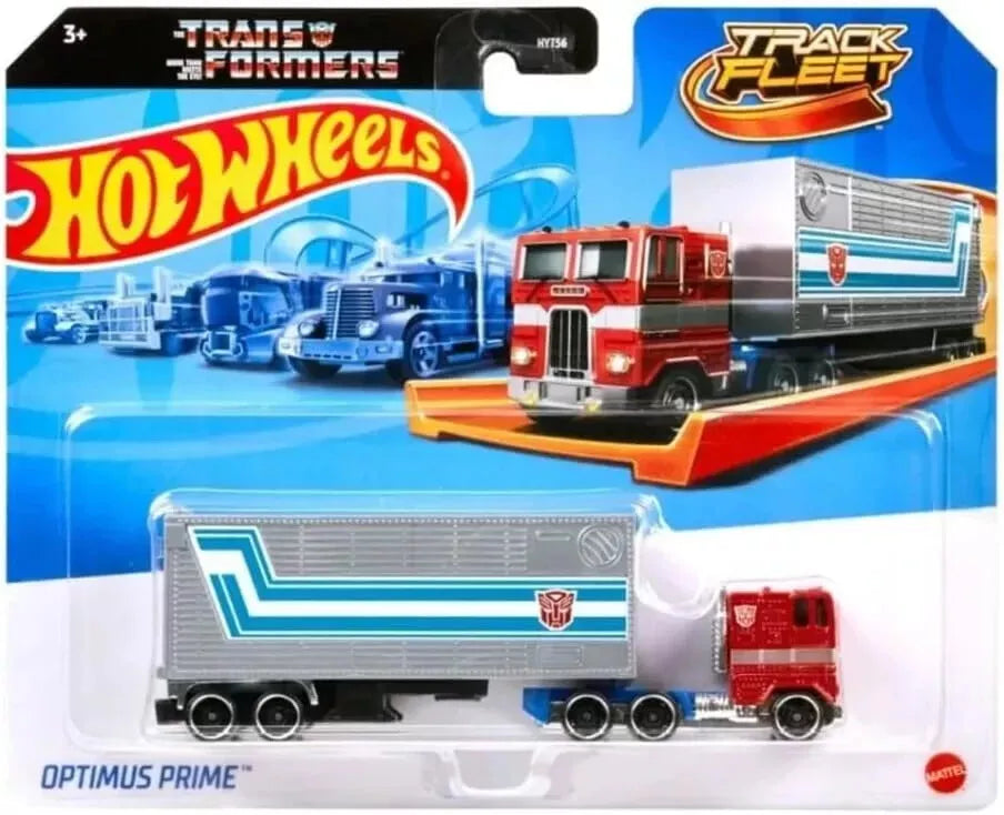 Hot Wheels 2024 Track Fleet Transformers Optimus Prime 1:64 Diecast Model Car