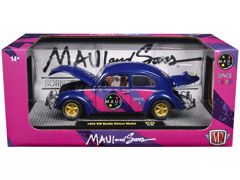 Volkswagen Beetle Deluxe Model 1952 M2 Machines 1/24 Maui Sons Limited Edition