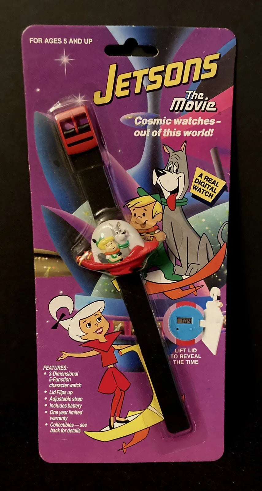 VINTAGE 90'S JETSONS WRISTWATCH WITH ELROY AND ASTRO - RARE! 🚀