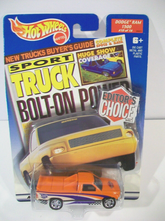 New Hot Wheels Editor's Choice Dodge Ram 1500 Die-Cast Sport Truck