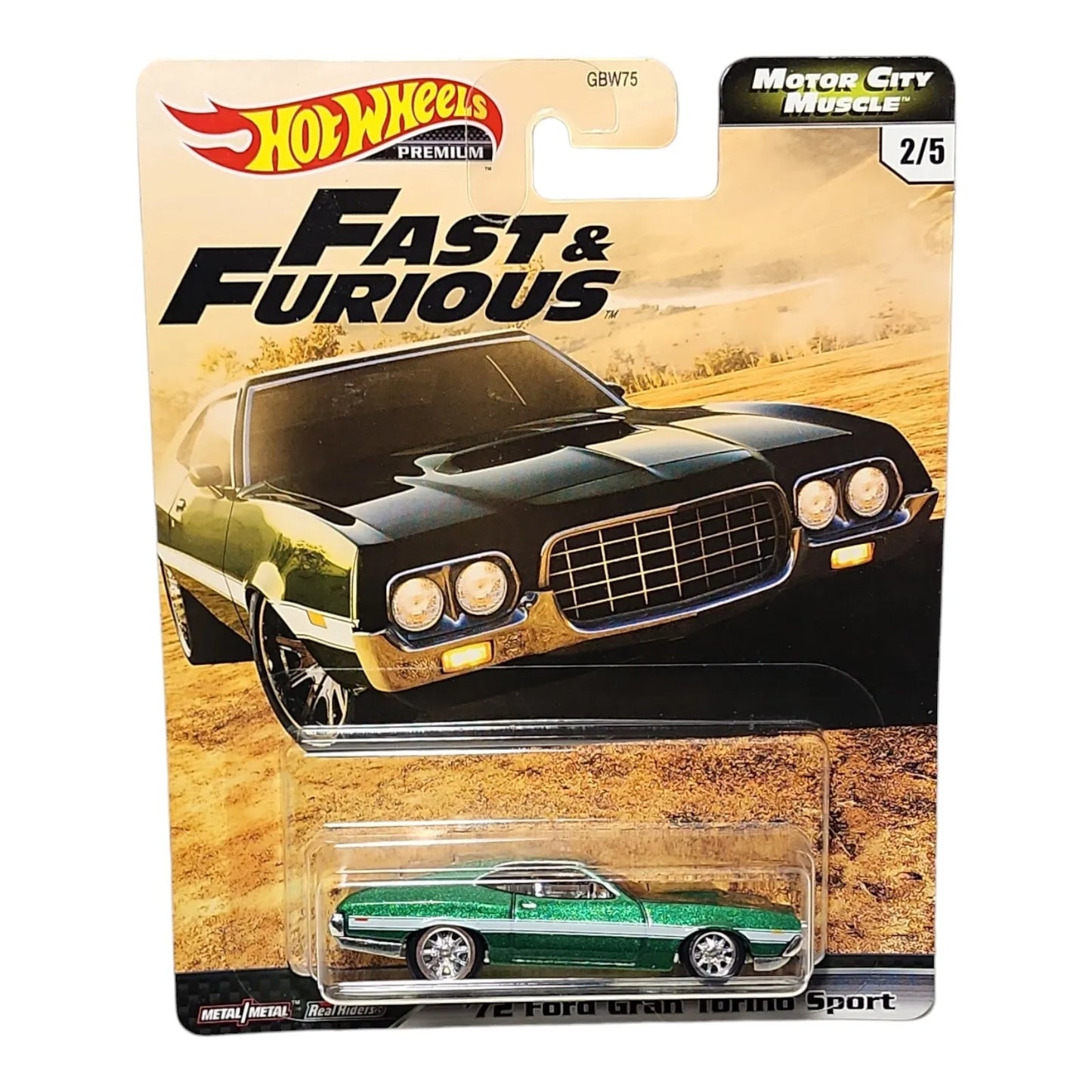 Hot Wheels Premium Fast And Furious '72 Ford Gran Torino Sport 2/5 Real Riders