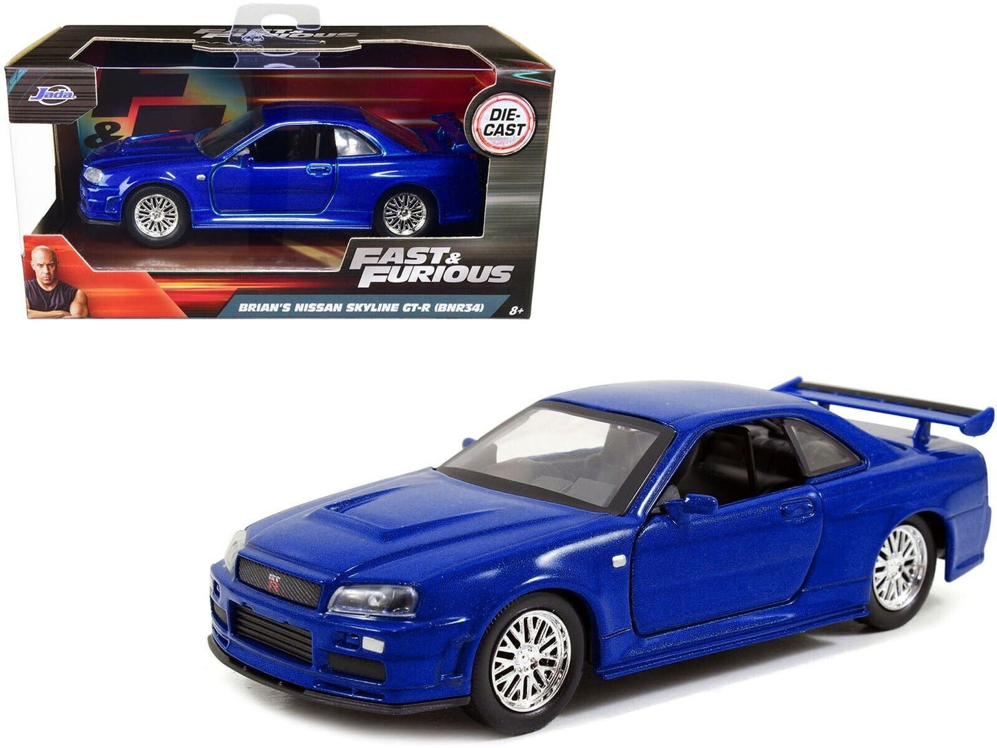 Jada Fast And Furious 1/32 Brian's Nissan Skyline GT-R (BNR34)