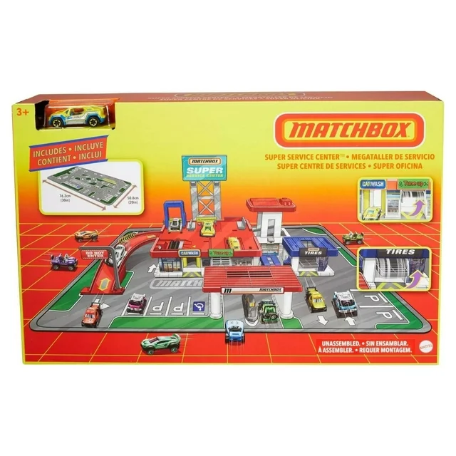 Matchbox Super Service Center by Mattel with car!