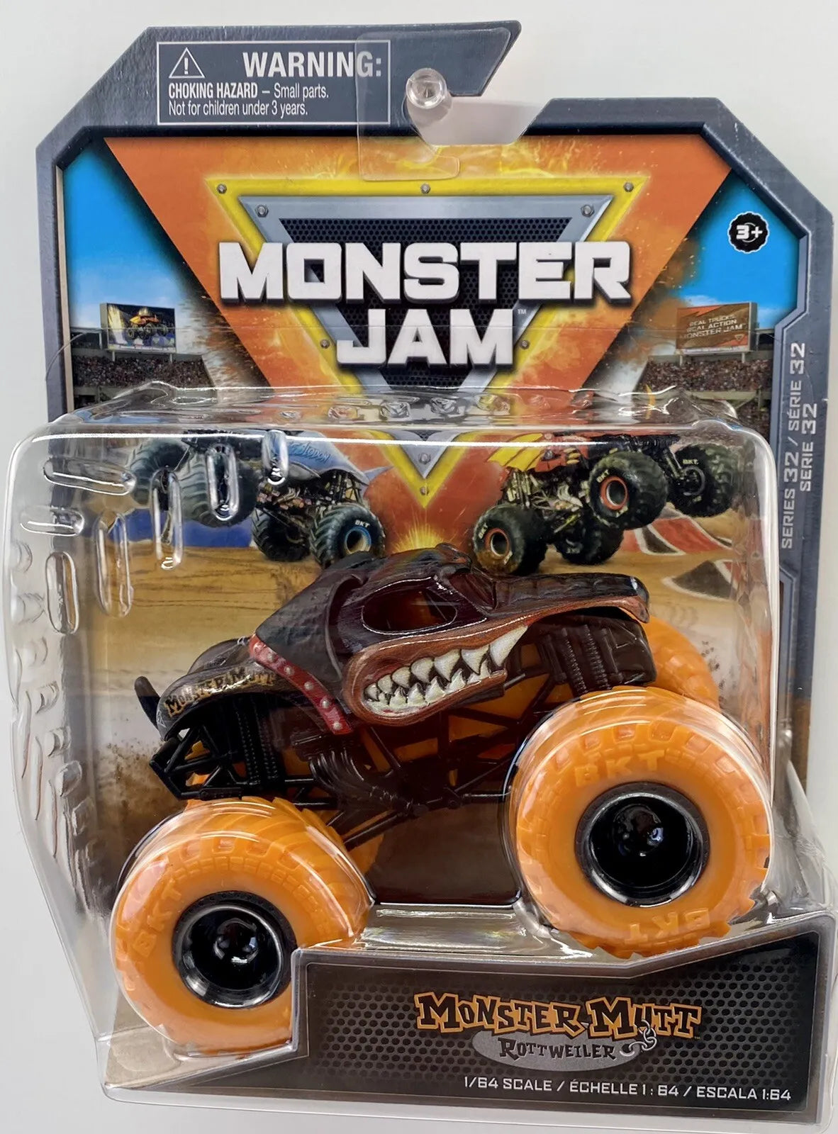 Monster Jam Truck MONSTER MUTT ROTTWEILER 1:64 2023 Series 32