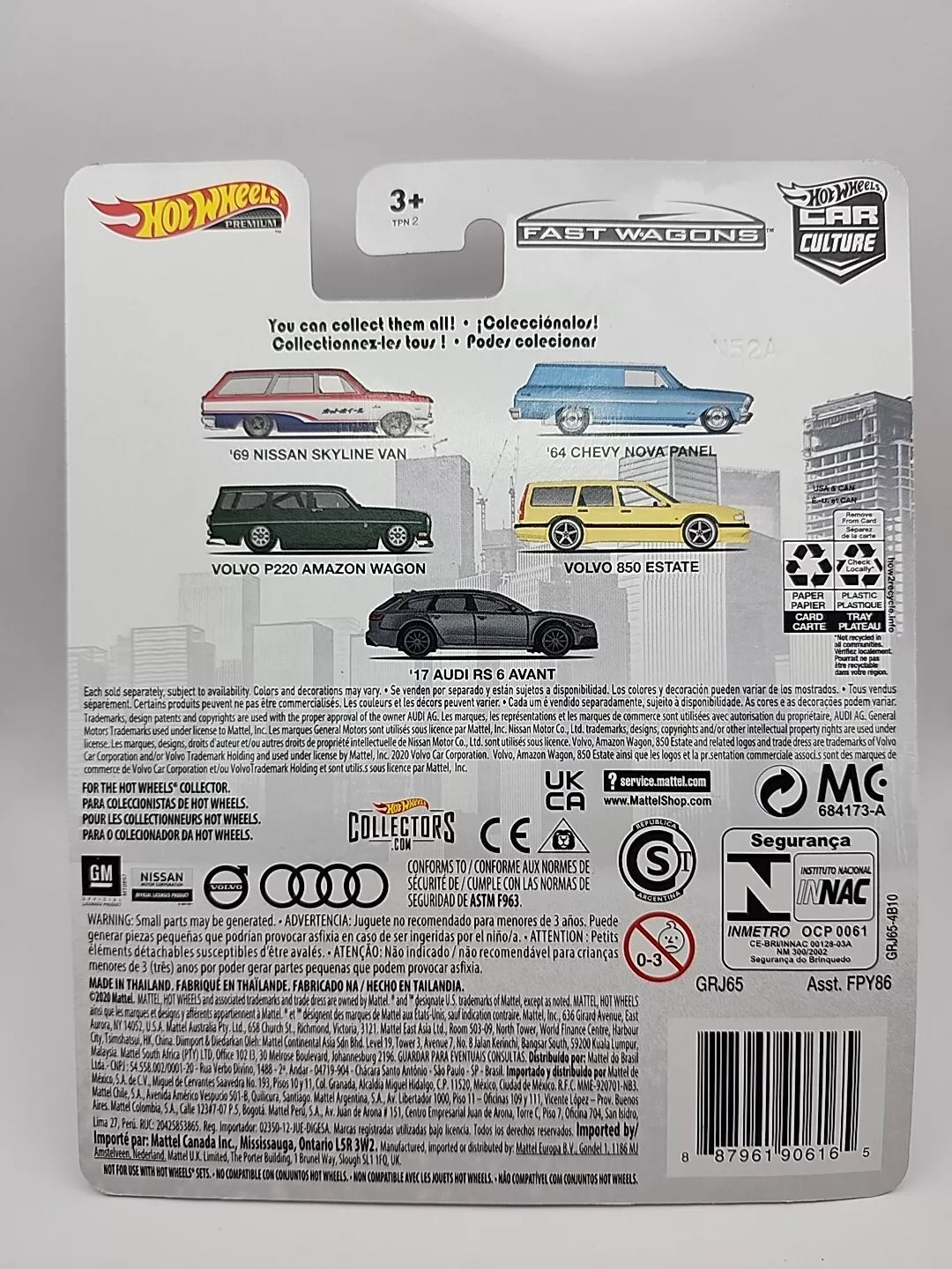 Hot Wheels Premium ‘17 Audi RS 6 Avant Car Culture Fast Wagons