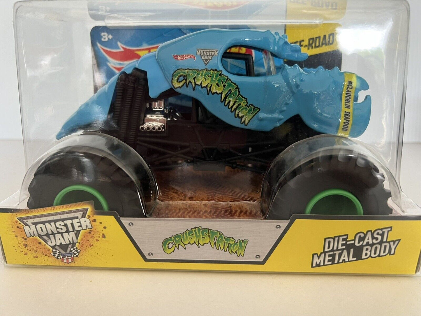 1/24 MATTEL HOT WHEELS MONSTER JAM BLUE CRUSHSTATION Monster TRUCK