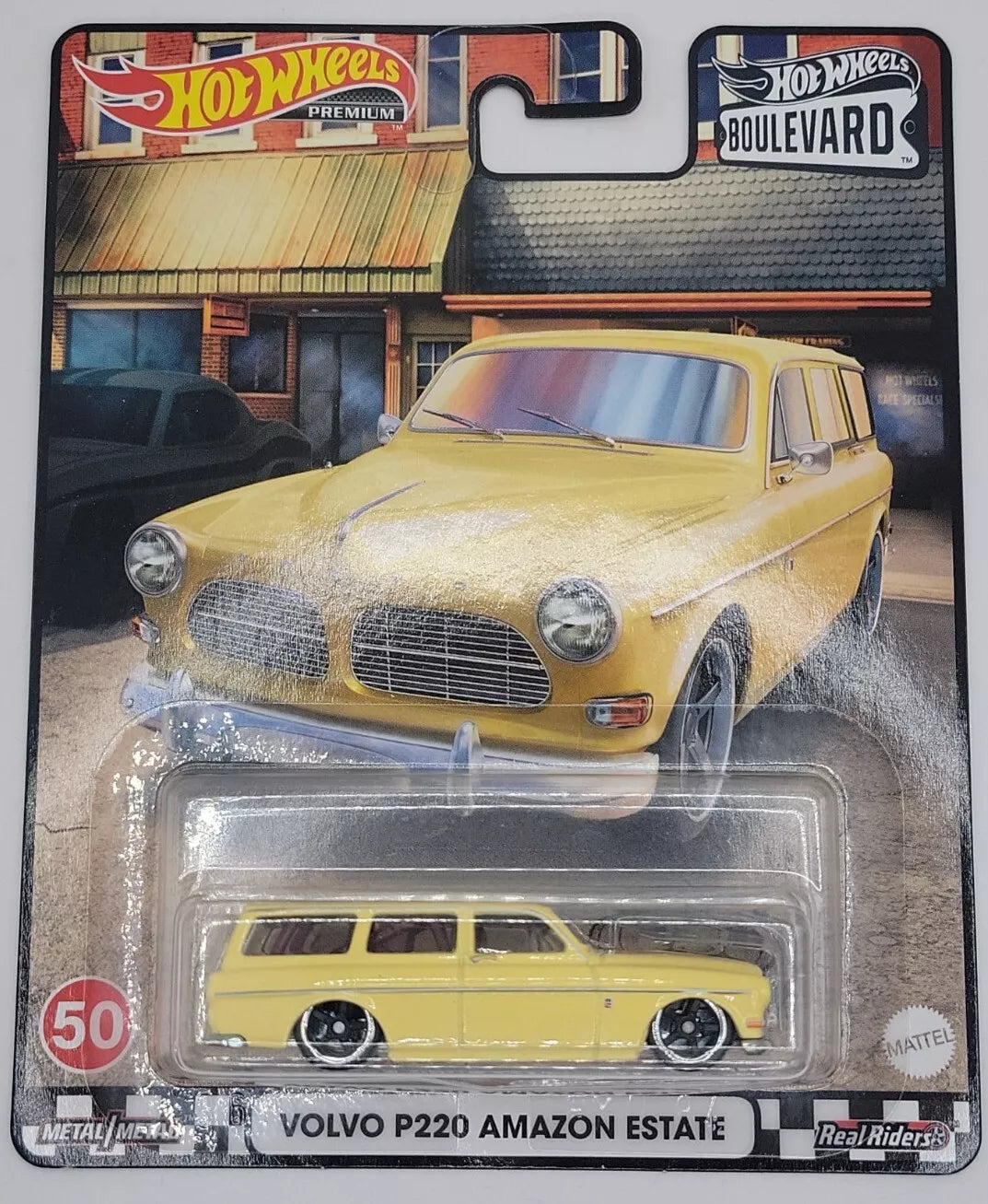 2022 Hot Wheels Premium Boulevard #50 Volvo P220 Amazon Estate Wagon