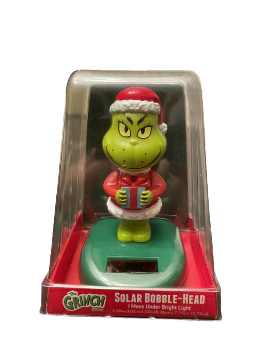 The Grinch Solar Powered Bobblehead Dr Suess Christmas Moves Under Light