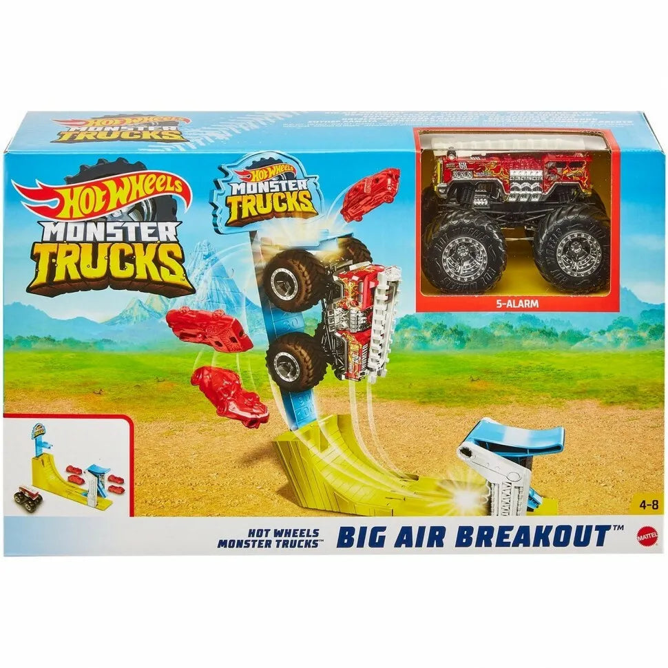 Hot Wheels Monster Trucks: Big Air Breakout w/ 5 Alarm Truck