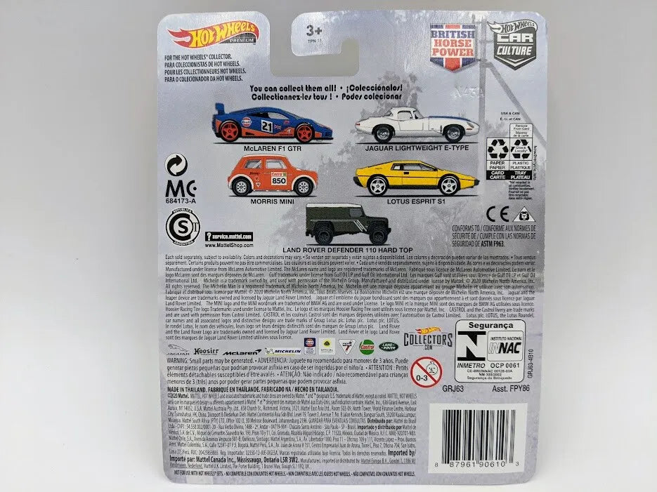 Hot Wheels Land Rover Defender 110 Hard Top 1:64 Metal PREMIUM