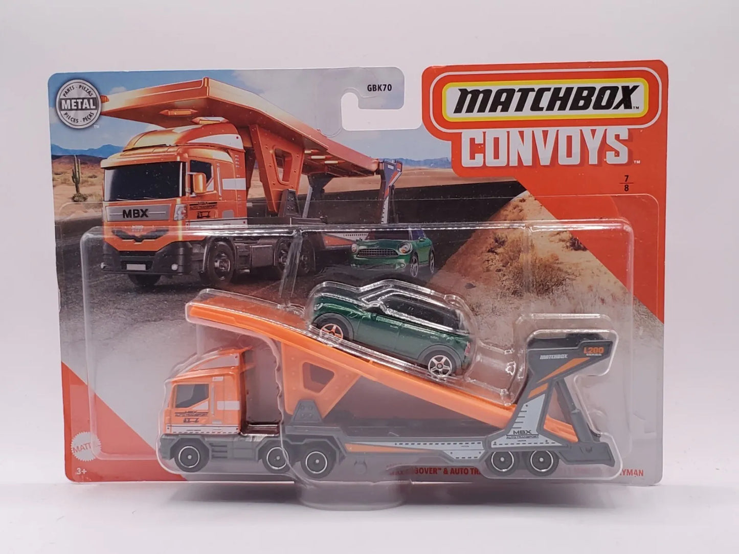 2020 Matchbox Convoys #7 MBX Cabover & Auto Transport Trailer '11 Mini Countryman