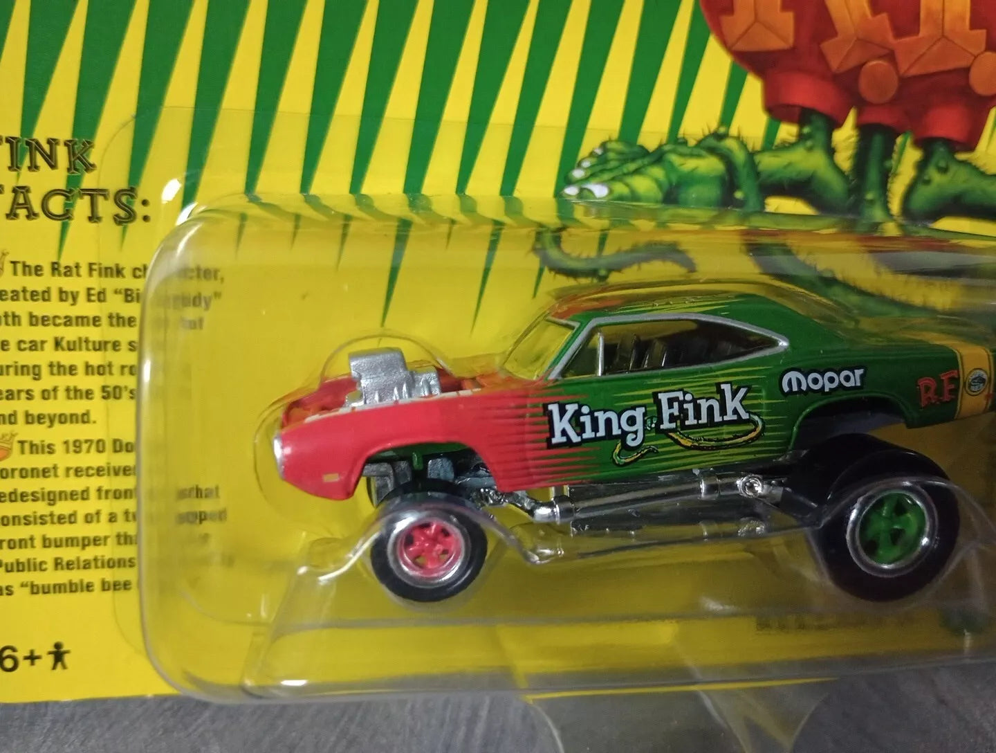 2022 JOHNNY LIGHTNING 1970 DODGE SUPER BEE RAT FINK ZINGER JLSP27 Rat Fink