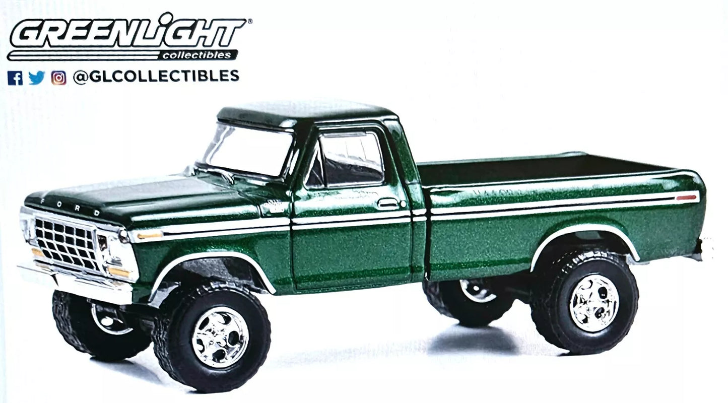 2024 GREENLIGHT 1979 FORD F-350 CUSTOM BARRETT JACKSON 1/64 37300D