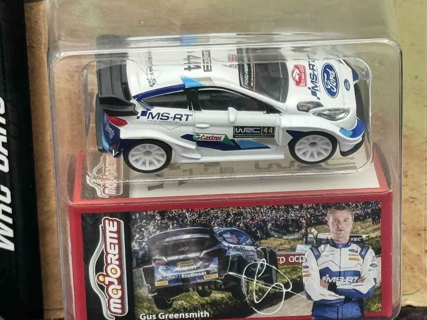 Majorette 2023 WRC Cars Assortment Ford Fiesta WRC Gus Greensmith 1:64 Scale