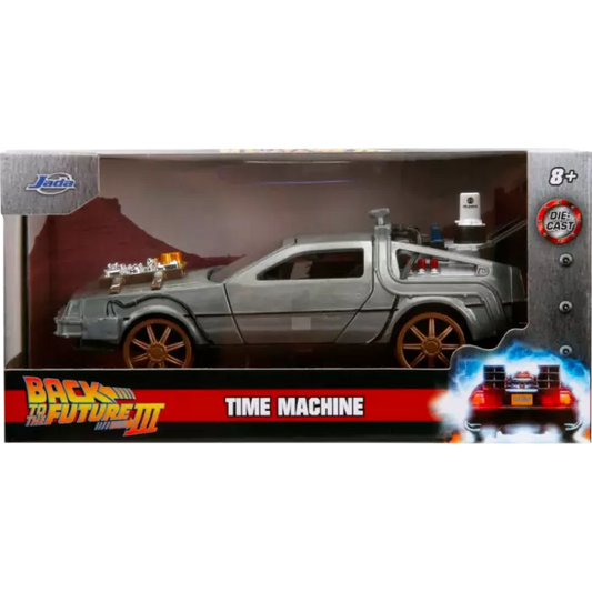 Back to the Future: Part 3 - Time Machine (Railroad wheels) 1:32 Die-Cast
