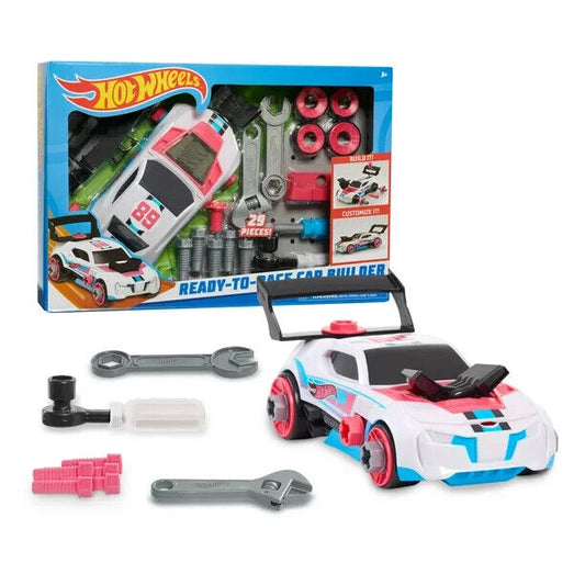 Just Play Hot Wheels Ready-to-Race Car Builder Set, New in Box!