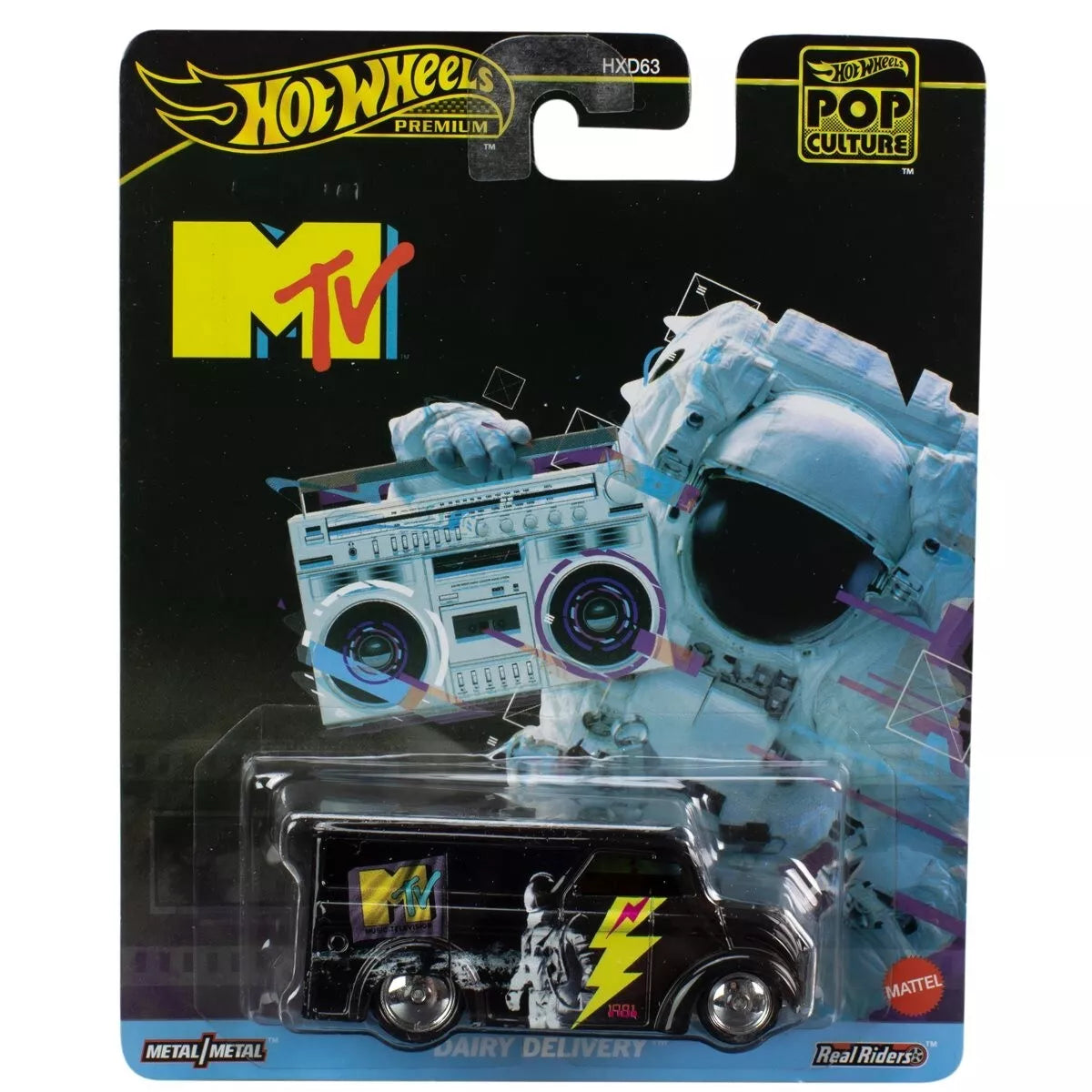 Hot Wheels Premium Pop Culture "MTV" 1:64 Dairy Delivery Truck Diecast Car