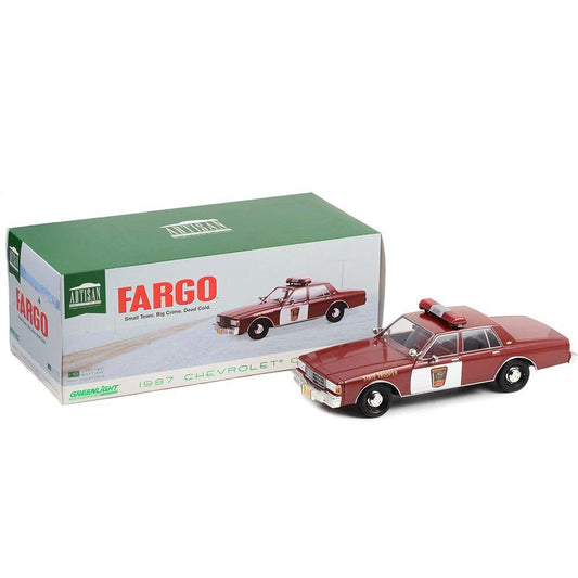 1987 Chevrolet Caprice Burgundy with Burgundy Interior "Minnesota State Trooper" "Fargo" (1996) Movie "Artisan Collection" 1/18 Diecast Model Car by Greenlight