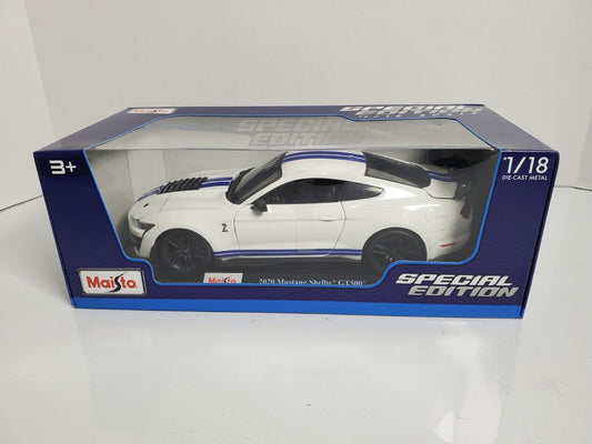 NEW 2020 Mustang Shelby GT500 Special Edition Diecast Model 1:18 Scale White