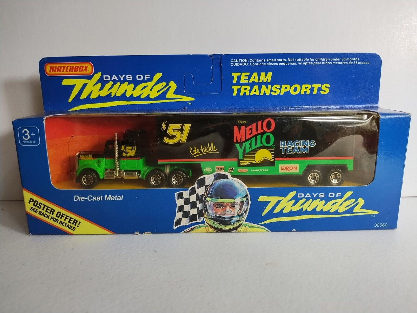 Matchbox Team Transports Days of Thunder Mello Yello #51 NASCAR Racing BRAND NEW