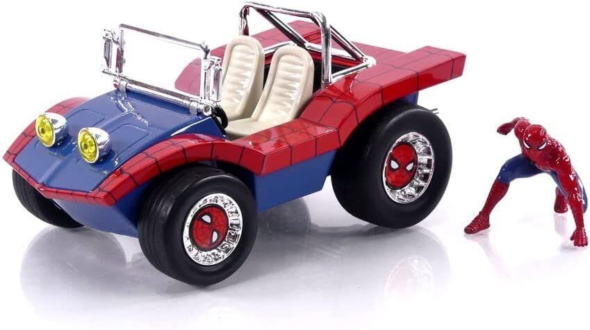 Marvel Spider-Man 1:24 Buggy Die-cast Car & 2.75" Figure