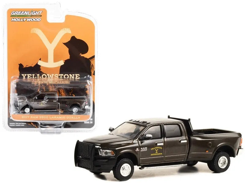 2017 RAM 3500 LARAMIE PICKUP DUTTON RANCH "YELLOWSTONE" 1/64 GREENLIGHT 44980 F