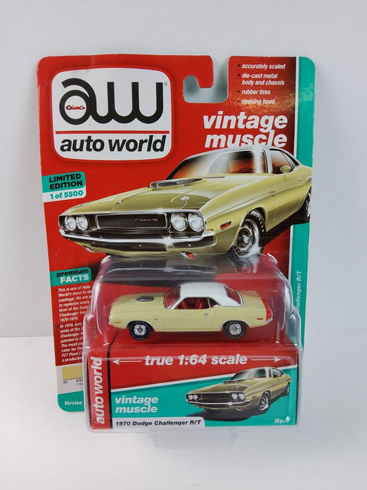 2019 Auto World Limited Edition Muscle Cream 1970 Dodge Challenger R/T Diecast