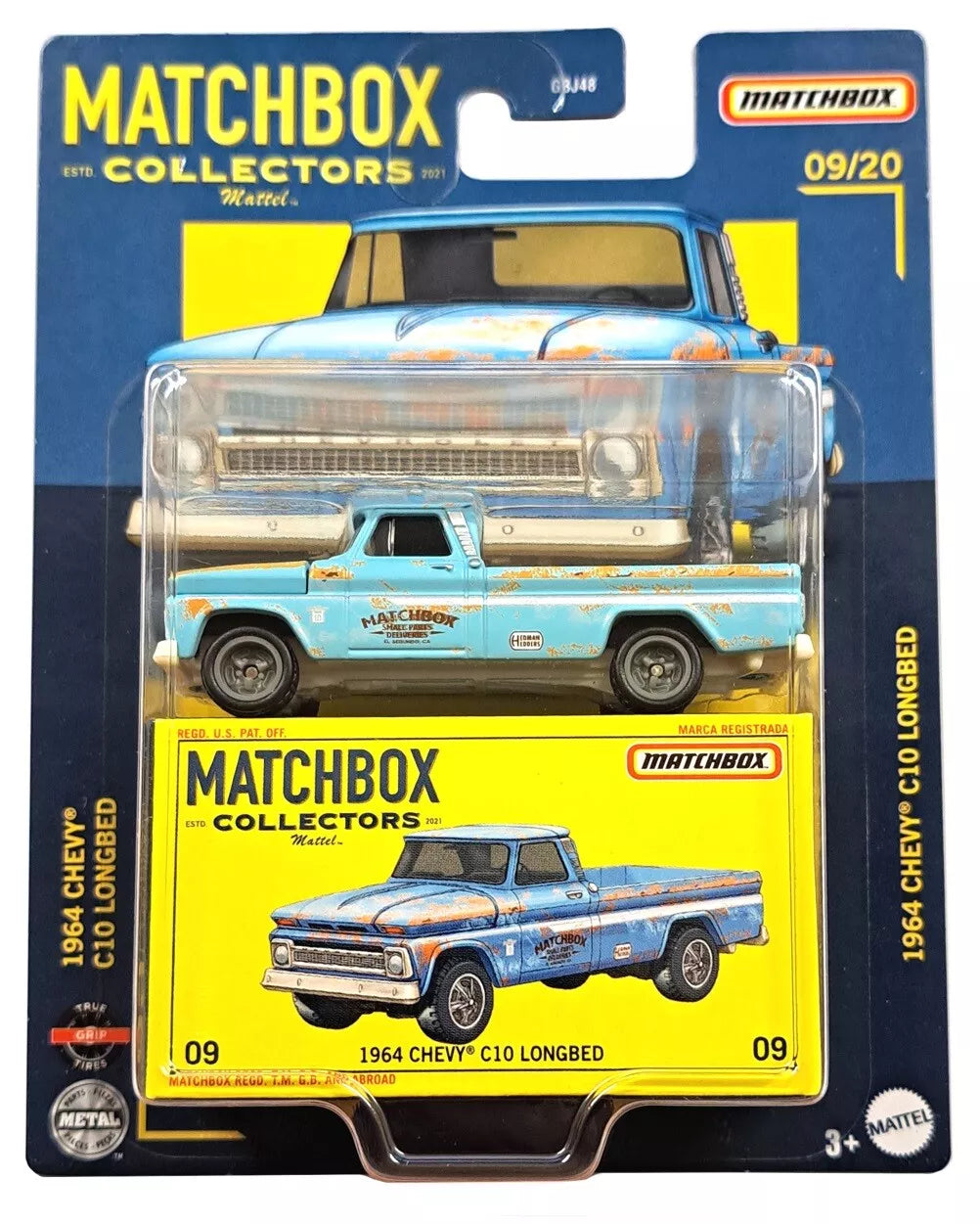 MATCHBOX COLLECTORS 1964 CHEVY C10 LONGBED 09/20 HFL83