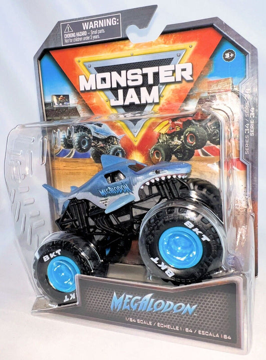 Monster Jam 2024 1:64 Scale Diecast Truck Series 34 Legacy Trucks Megalodon