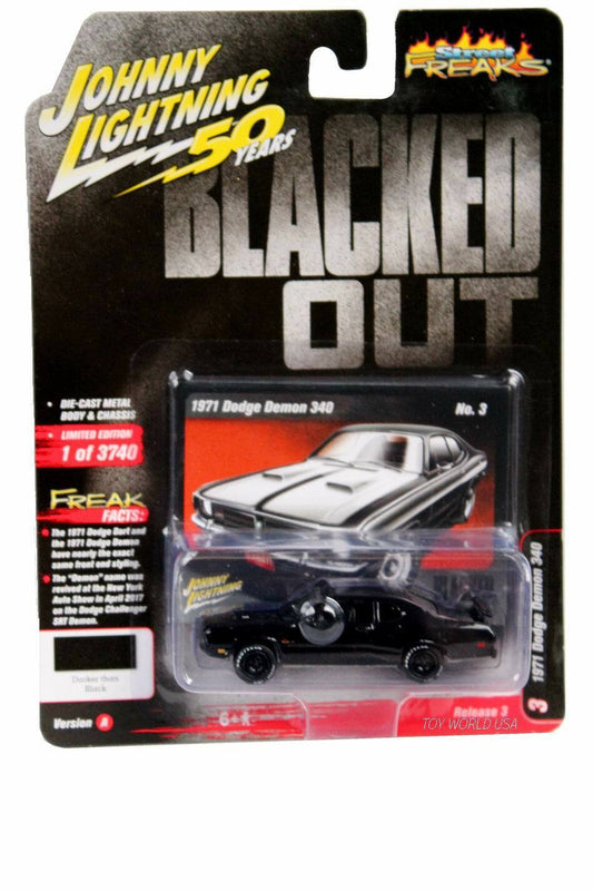 2019 Johnny Lightning STREET FREAKS Blacked Out #3 1971 Dodge Demon 340 A/3