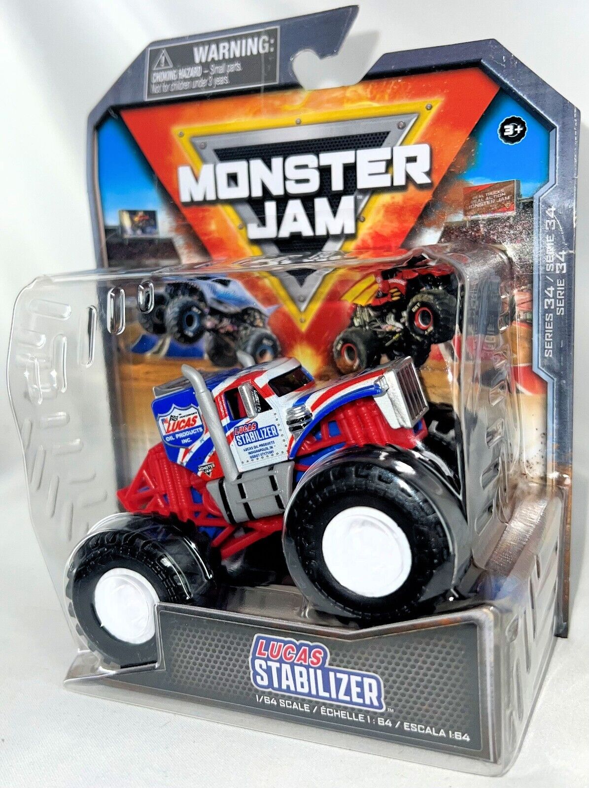 Monster Jam 2024 1:64 Scale Diecast Truck Series 34 Favorites Lucas Stabilizer