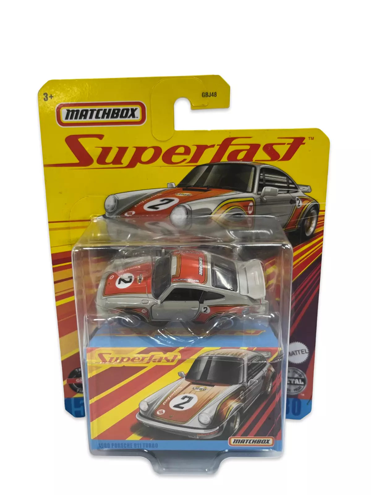 2020 Matchbox Superfast #15 1980 Porsche 911 Turbo 1/64 Scale Diecast Car Gray