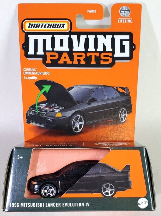 Matchbox - Moving Parts '96 Mitsubishi Lancer EVO IV Black 2024