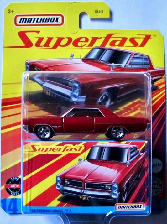 1964 Pontiac Grand Prix Red Metallic / Matchbox Superfast 1:64