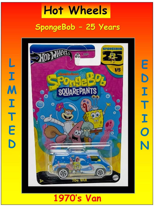 2024 Hot Wheels SpongeBob SquarePants 25th Anniversary Series '70s Chevy Van